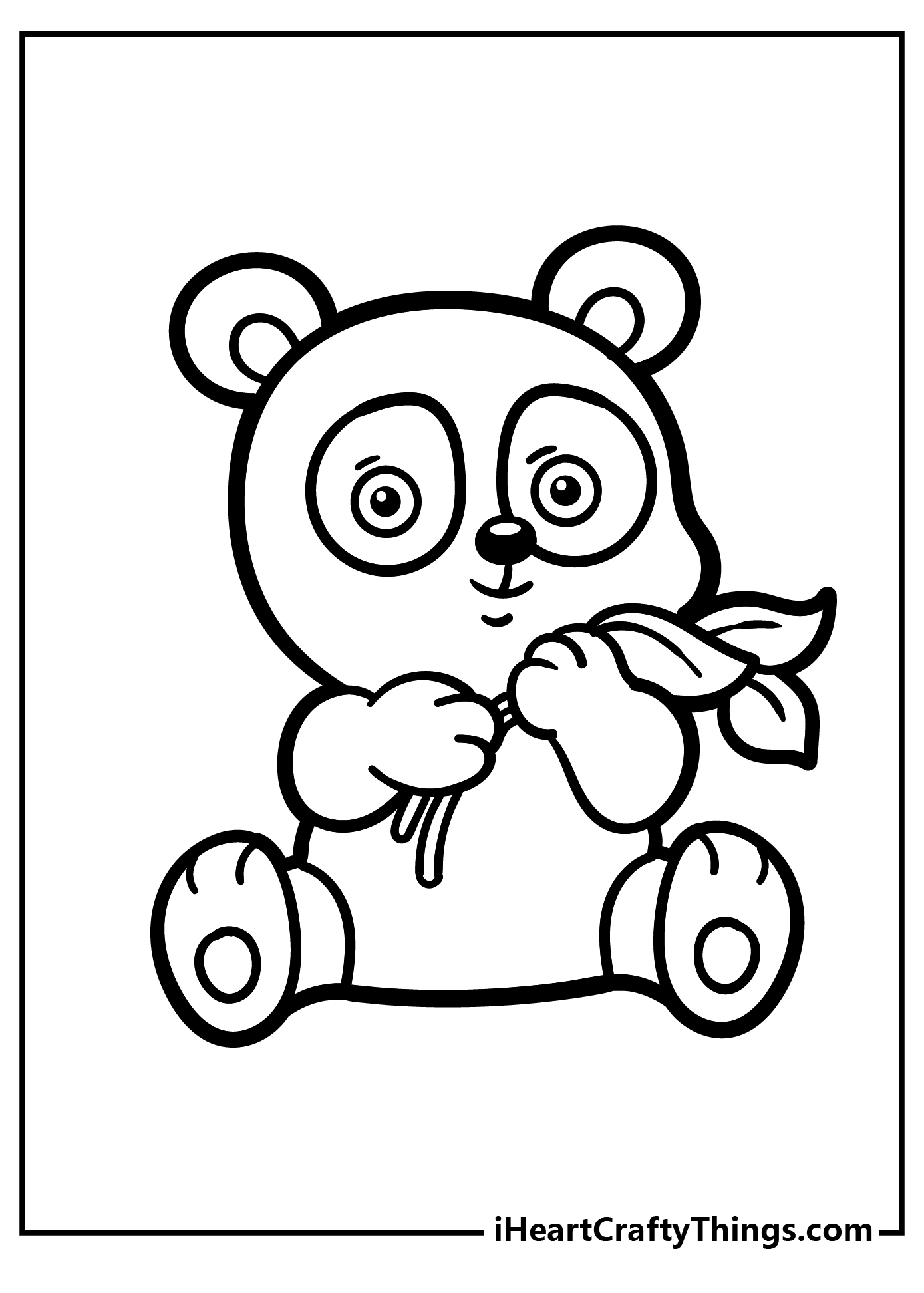 Panda coloring pages free printables