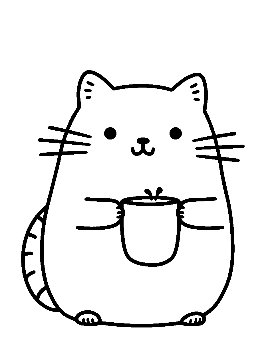 Pusheen coloring pages free printable sheets