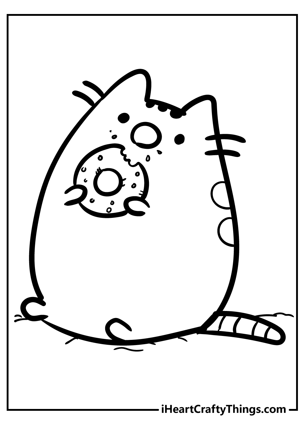 Pusheen coloring pages free printables