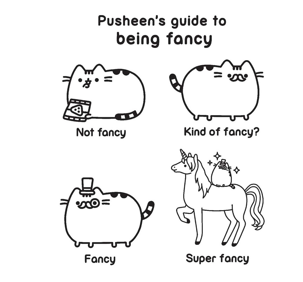 Pusheen coloring book