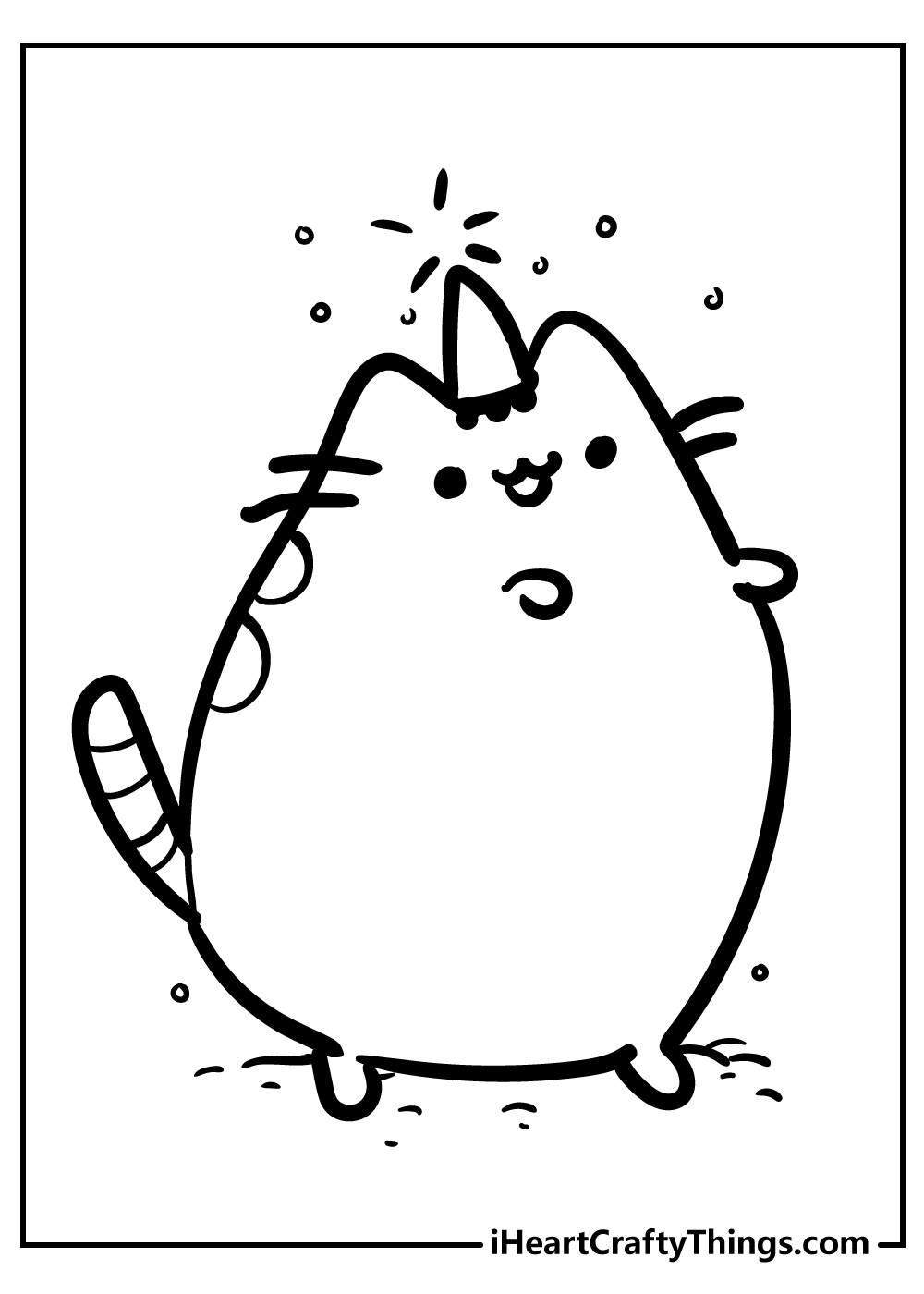 Pusheen coloring pages free printables