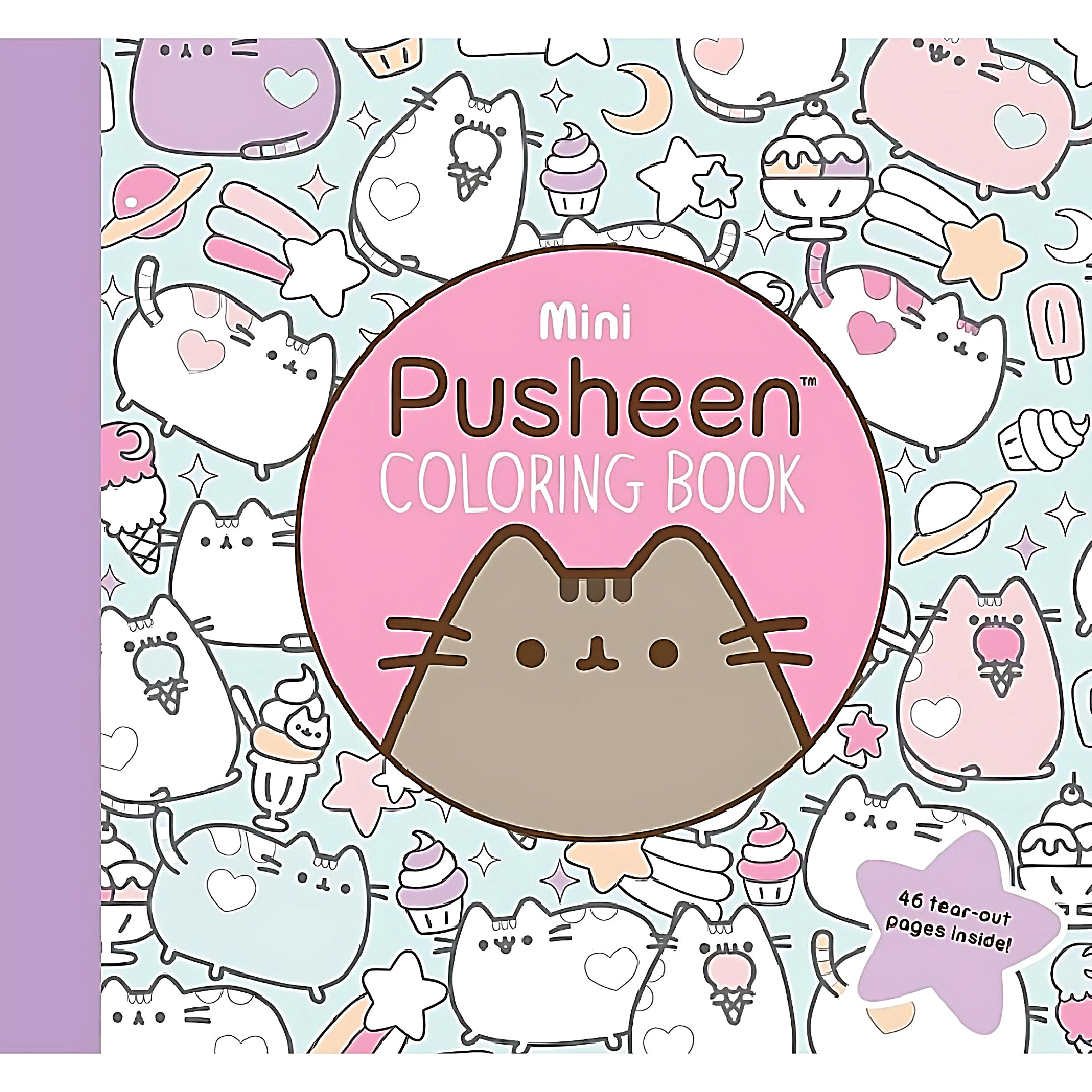 Mini coloring book pusheen the cat artiful boutique canada