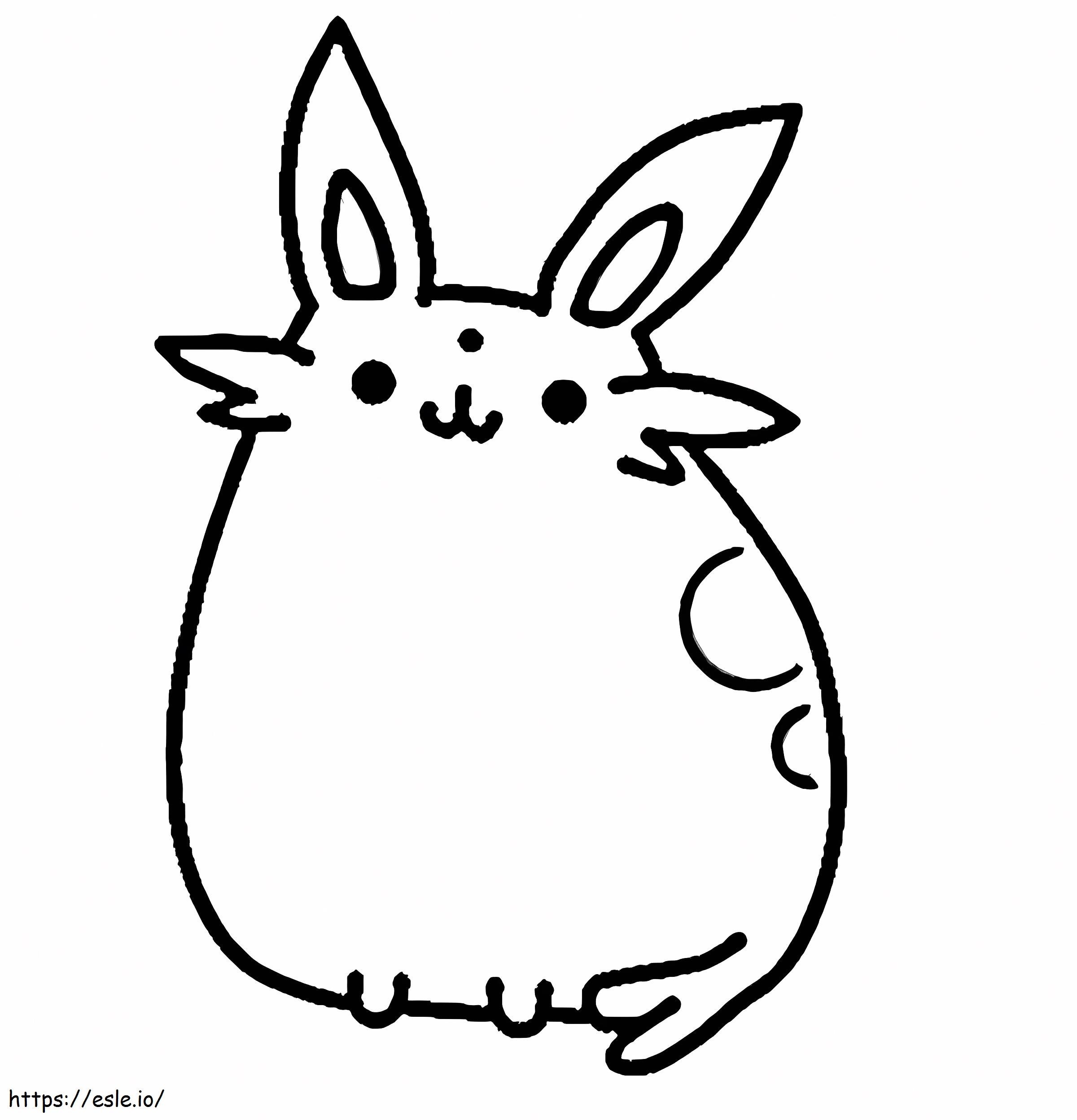 Pokemon pusheen kawaii coloring page