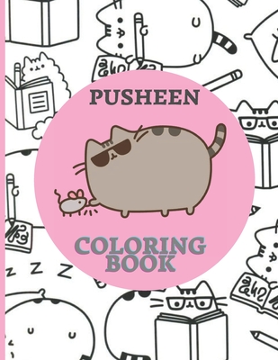 Pusheen coloring book for girls boys toddlers kids ages