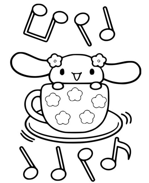 Free easy to print kawaii coloring pages