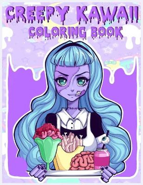 Creepy kawaii coloring book cute horror spooky gothic coloring pages kawaii kall