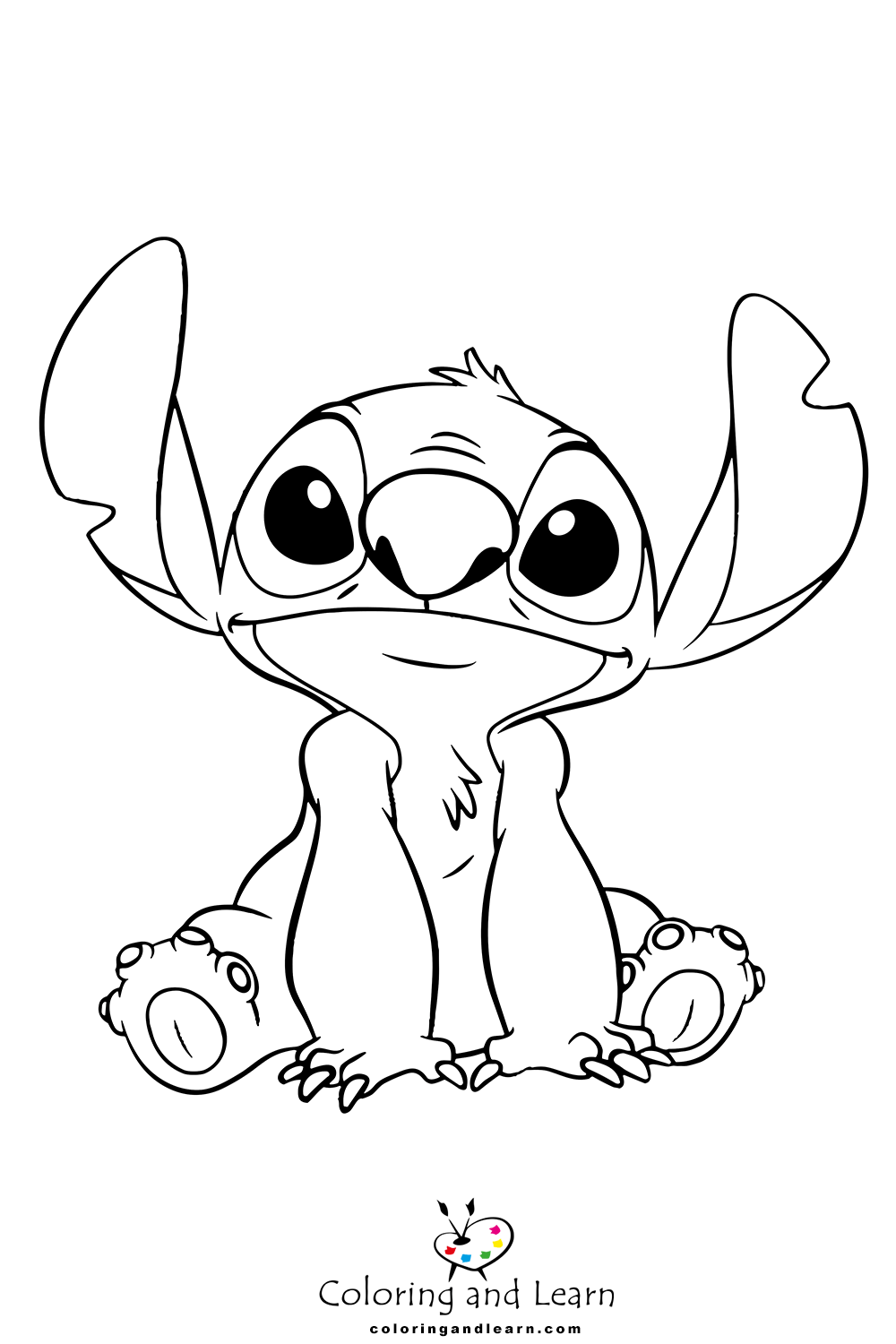 Stitch coloring pages