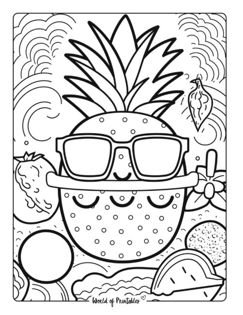 Kawaii coloring pages