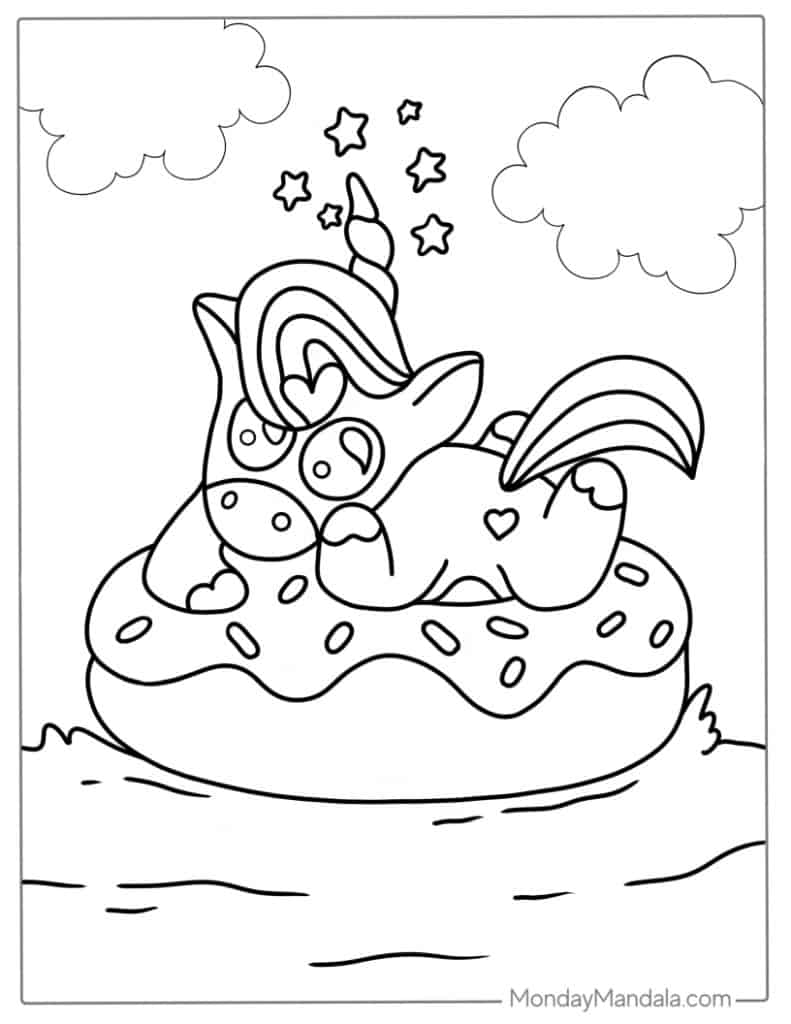 Kawaii coloring pages free pdf printables