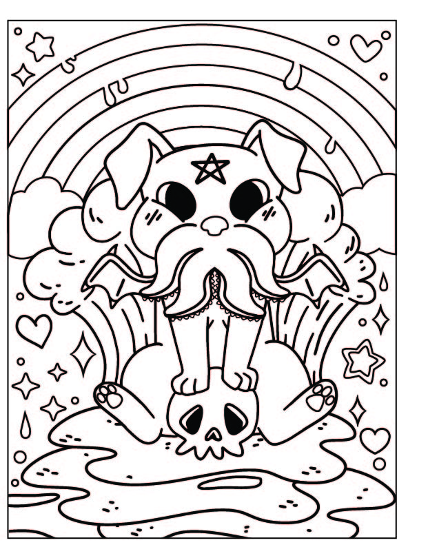 Creppy cute kuwaii coloring pages made by teachers