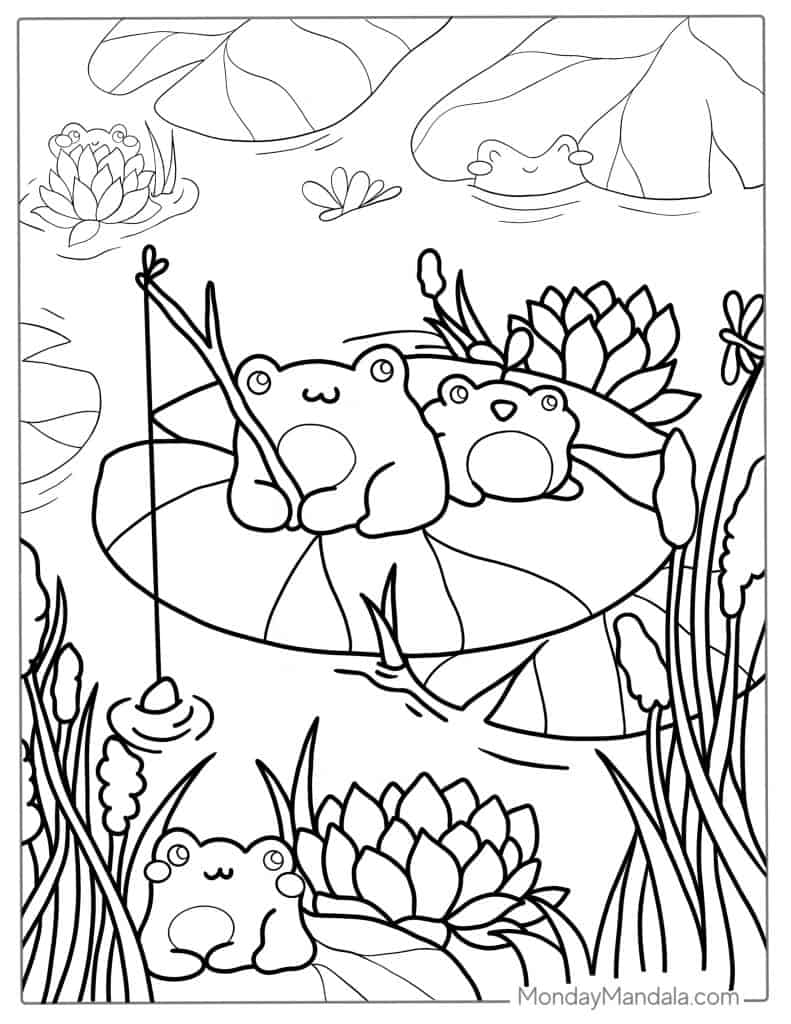 Kawaii coloring pages free pdf printables