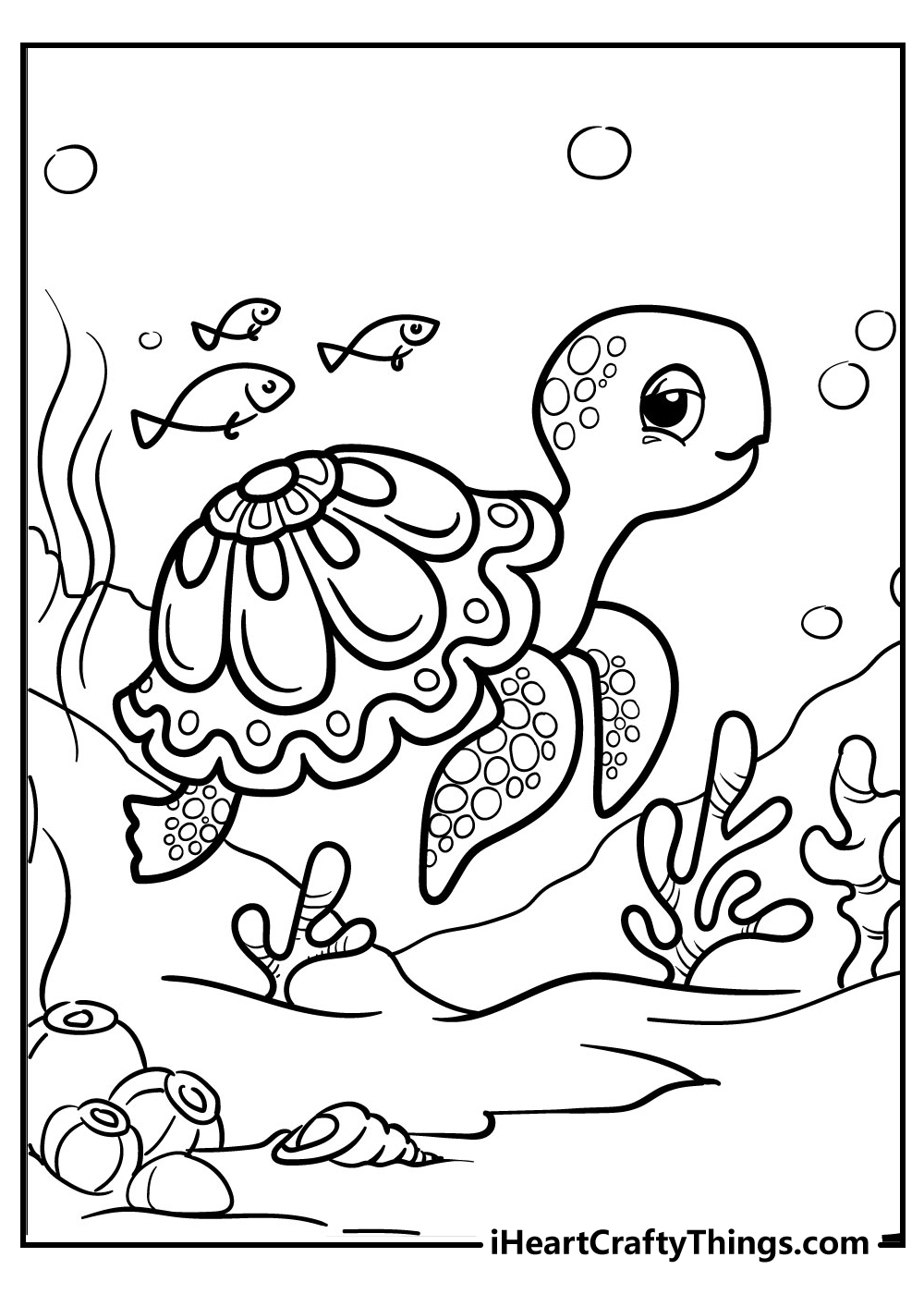 Turtle coloring pages free printables