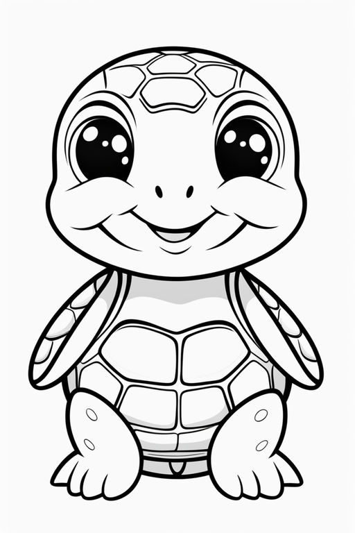 Turtle drawing top view