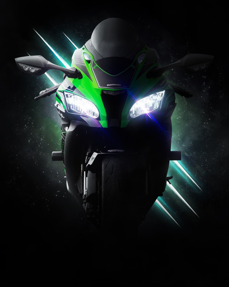 Yellow and black sports bike, Kawasaki Ninja ZX-10R, motorcycle, green,  superbike HD wallpaper | Wallpaper Flare