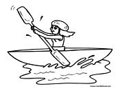 Canoe coloring pages kayak coloring pages