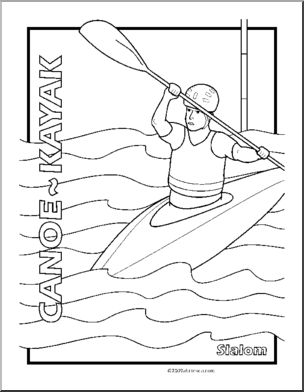 Coloring page sport