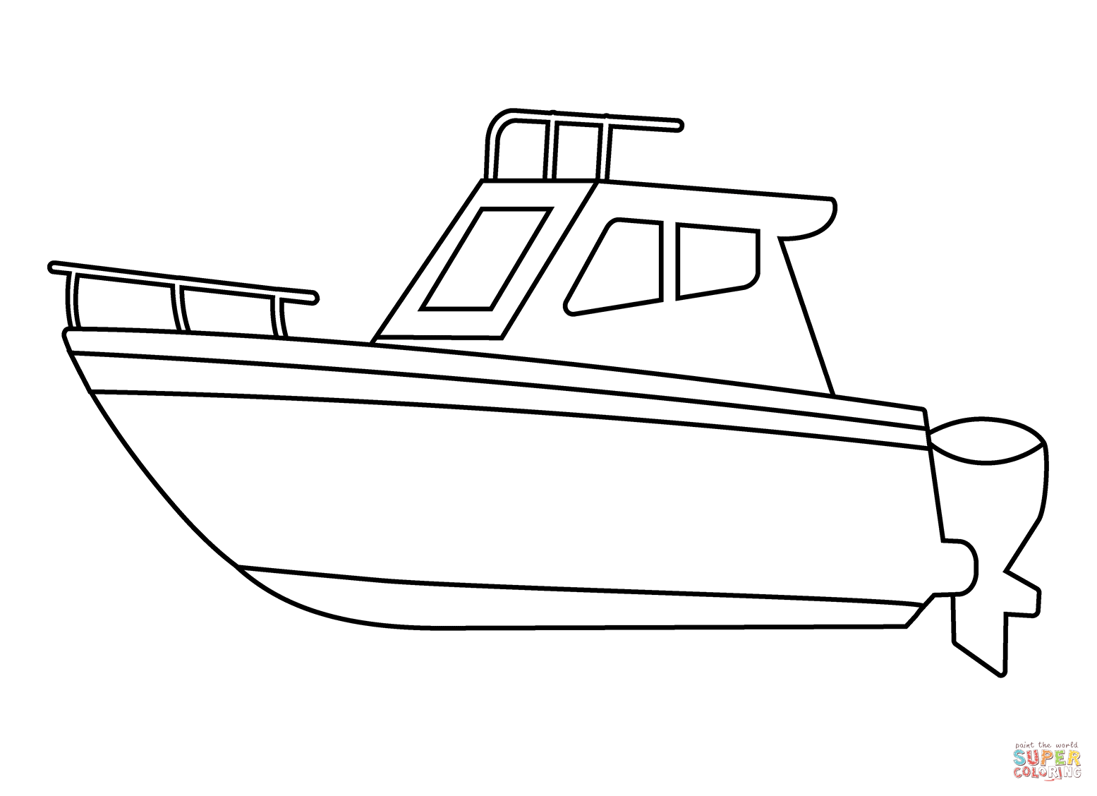 Motor boat emoji coloring page free printable coloring pages