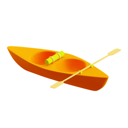 D kayak boat illustrations