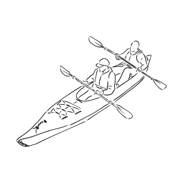Kayaker free stock vectors