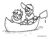 Canoe coloring pages kayak coloring pages