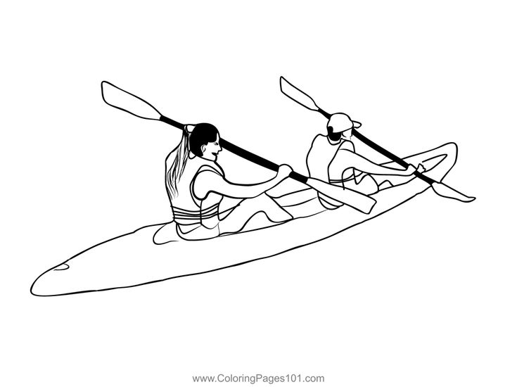 Paddle sports coloring page sports coloring pages paddle sports coloring pages