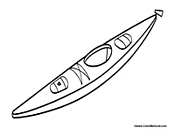 Canoe coloring pages kayak coloring pages