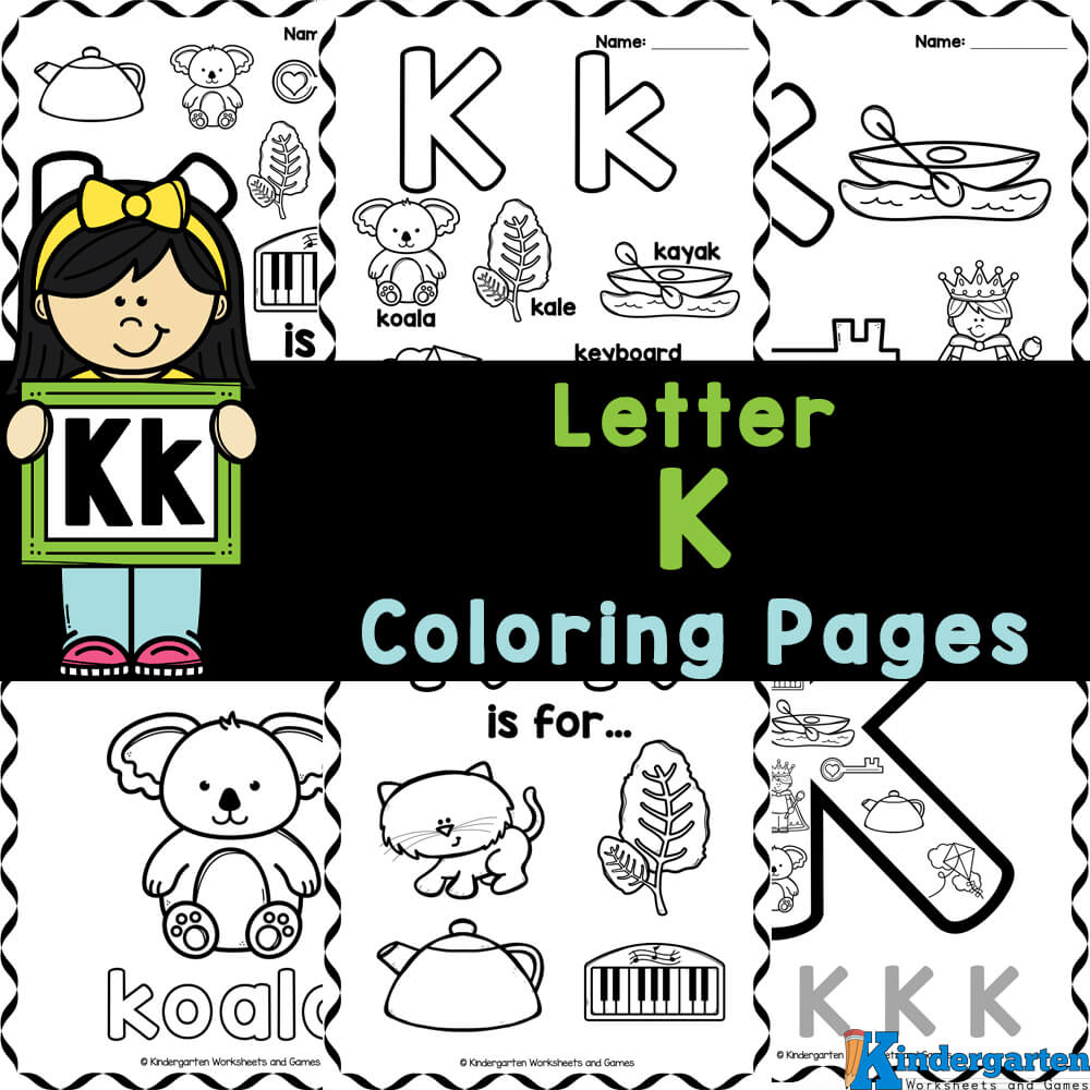 Free printable letter k coloring pages