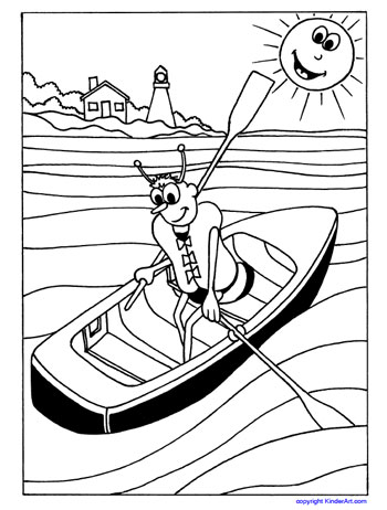 Lifejacket coloring page safety bee â