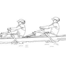 Water sports coloring pages