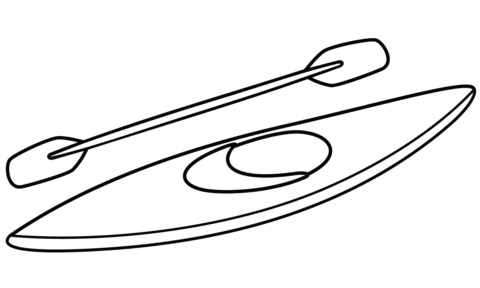 Kayak coloring page free printable coloring pages