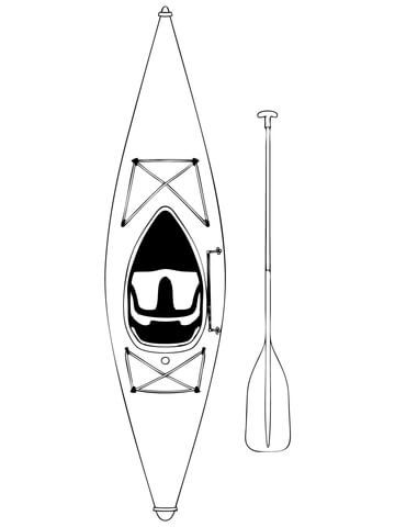 Kayak and paddle coloring page kayaking paddle coloring pages