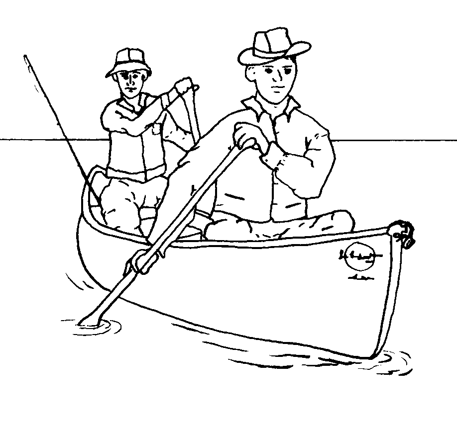 Rowing coloring pages