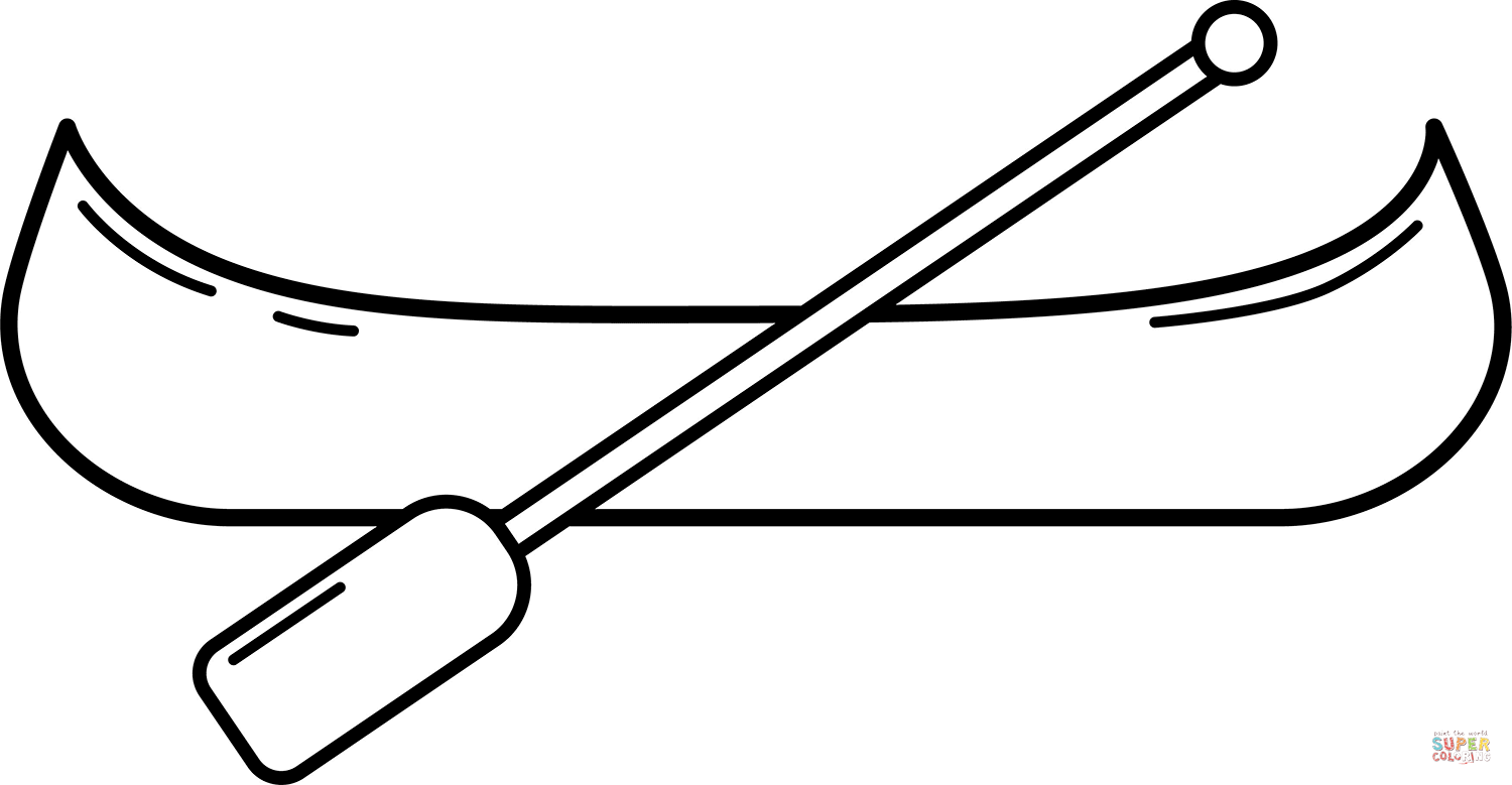 Canoe coloring page free printable coloring pages