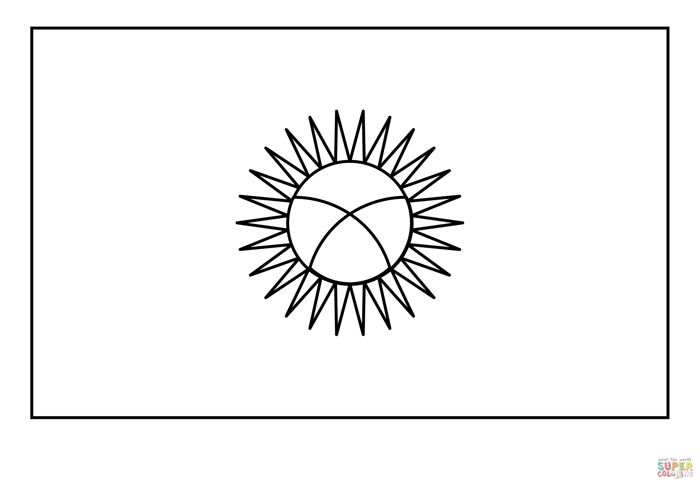 Flag of kyrgyzstan emoji coloring page free printable coloring pages