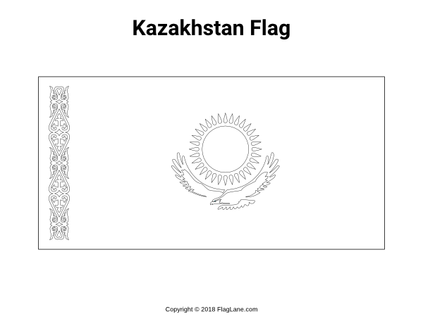 Free printable kazakhstan flag coloring page download it at httpsflaglanecoloring