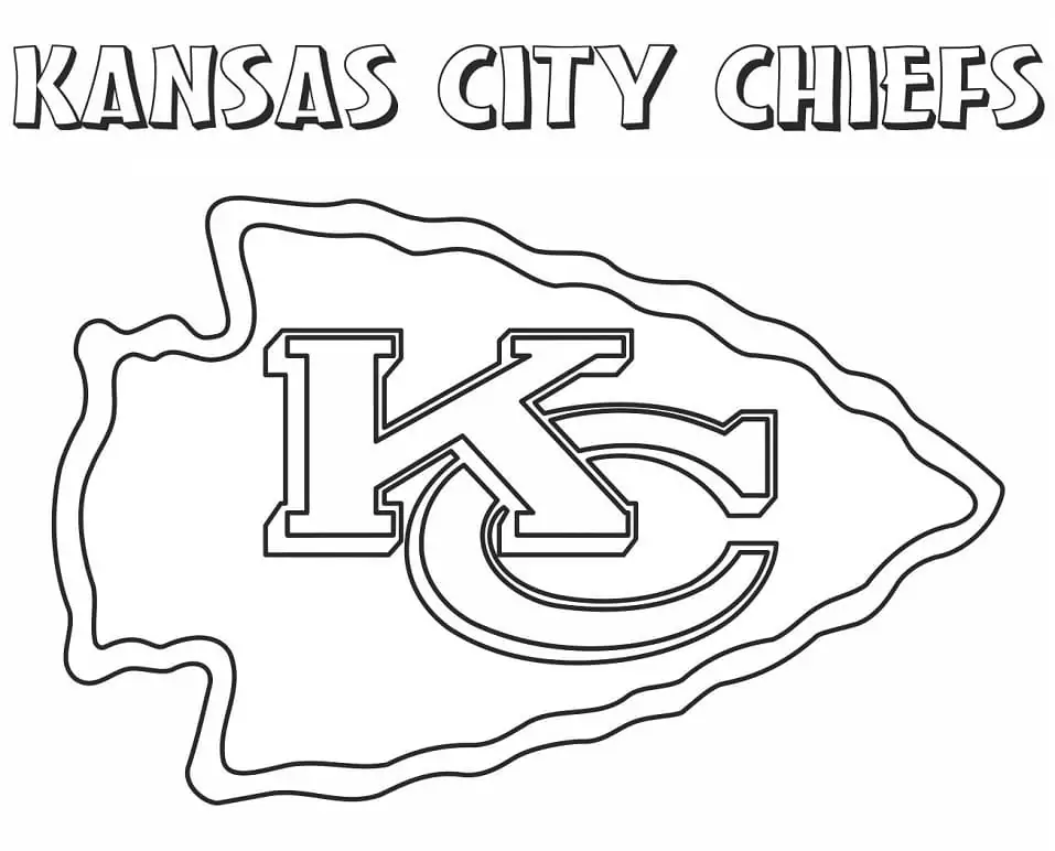 Print kansas city chiefs coloring page