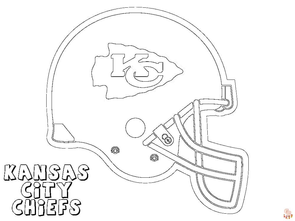 Kansas city chiefs coloring pages for kids