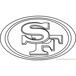 Football logos coloring pages for kids