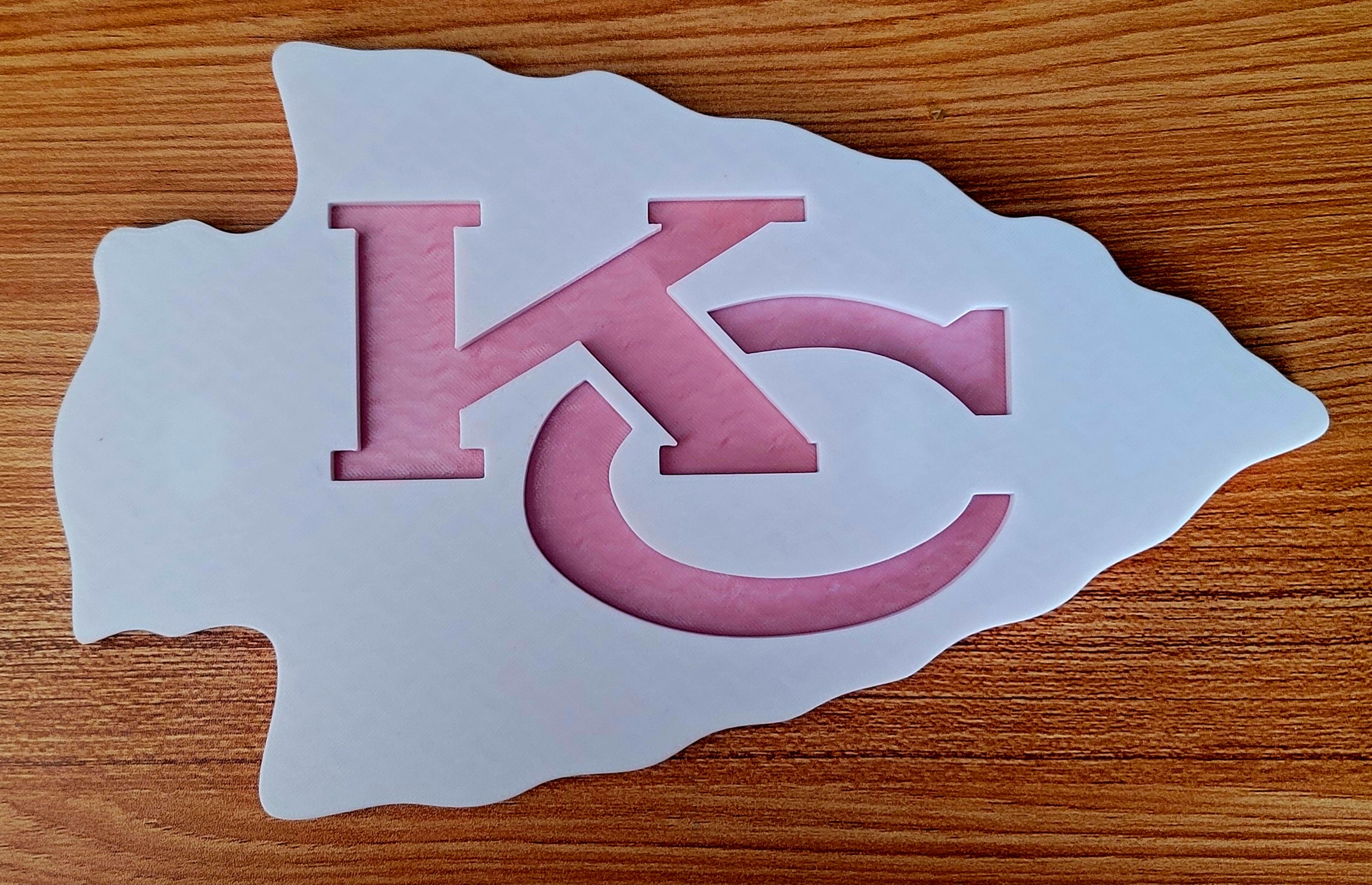 Kansas city chiefs wall logo by resheph download free stl model