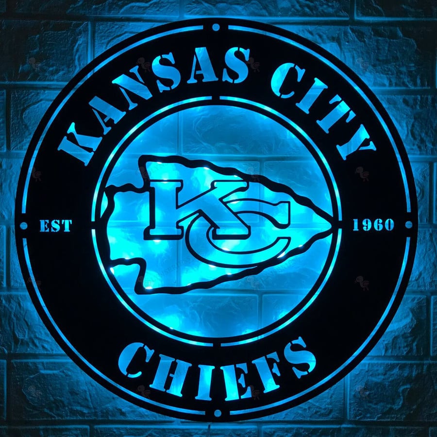 Kansas city chiefs metal sign