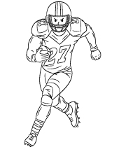 Nfl coloring pages american football