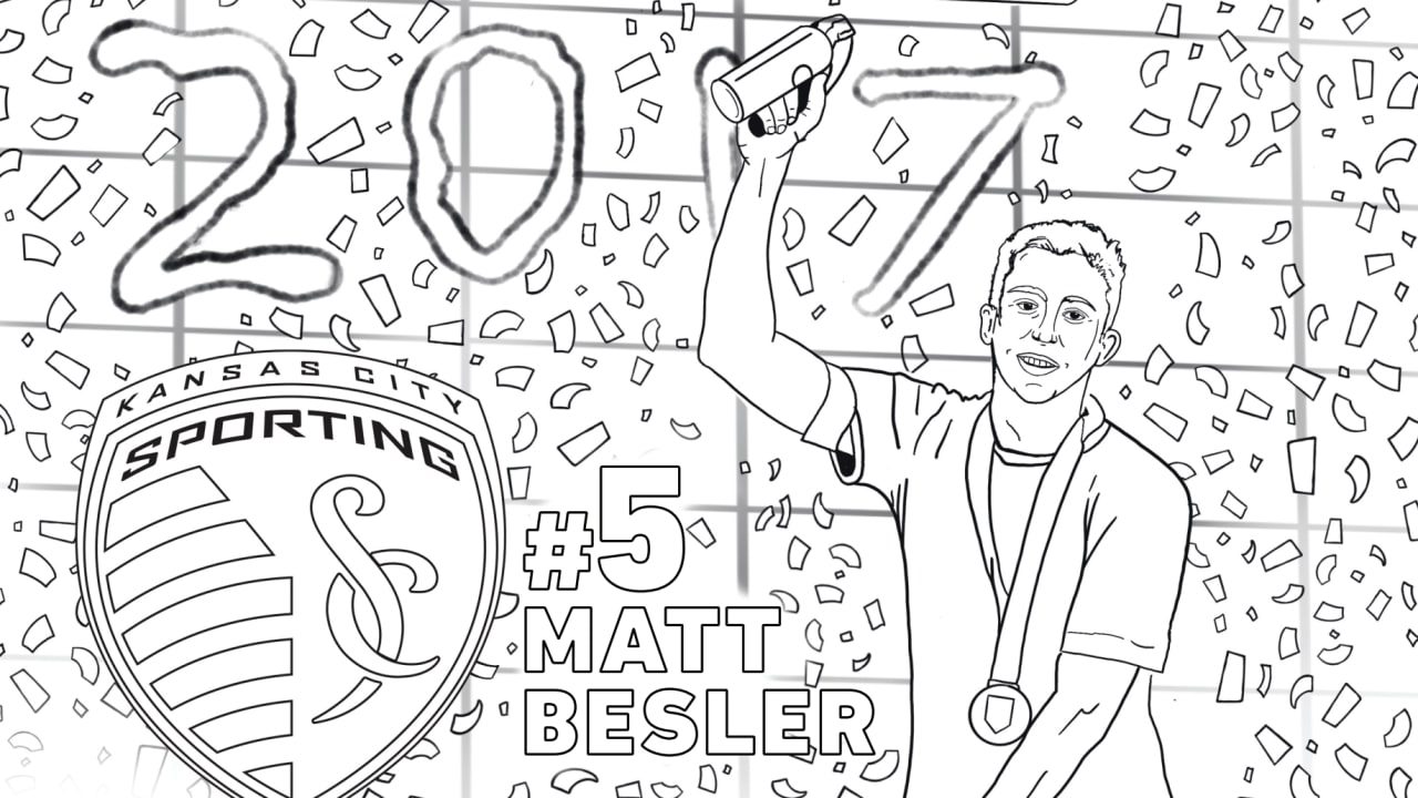 Sporting kc coloring pages alan pulido gerso felipe gutierrez and matt besler sporting kansas city