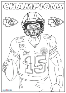 Free printable kansas city chiefs coloring pages for kids