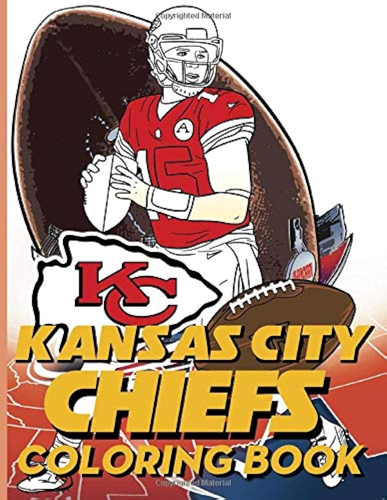 Kansas city chiefs coloring book excellent coloring books for adult unique colouring pages webb kian books