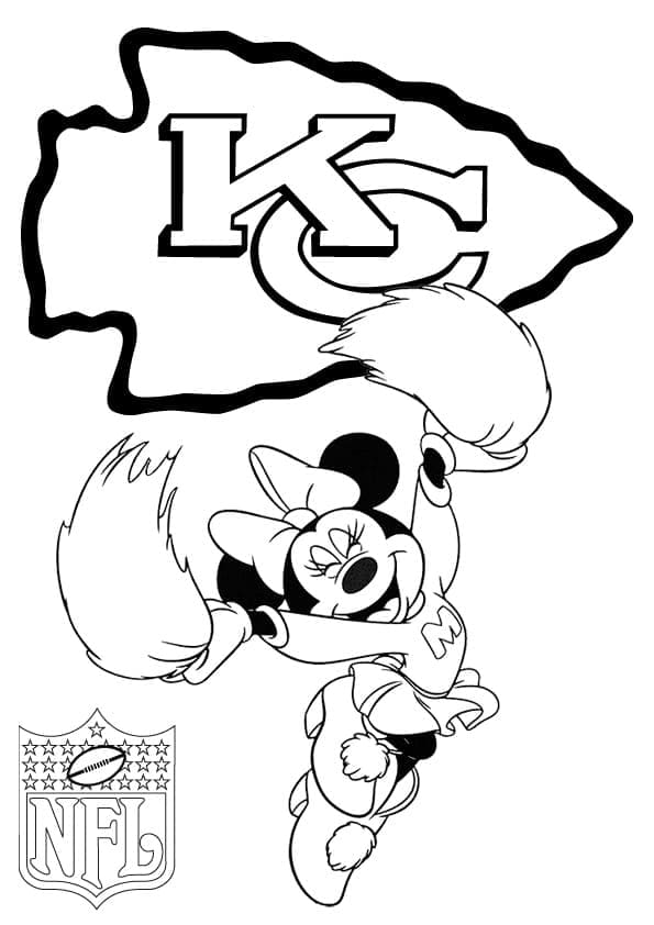 Kansas city chiefs logo image coloring page