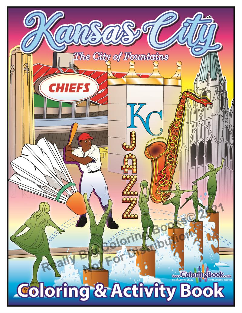 Coloring in kansas city coloring book