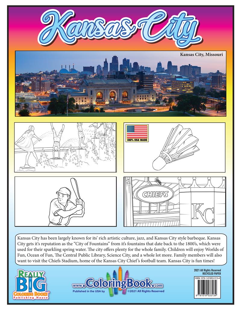 Coloring in kansas city coloring book