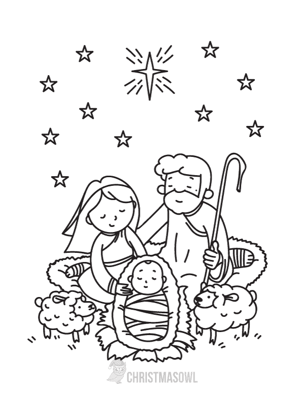 Free christmas coloring pages