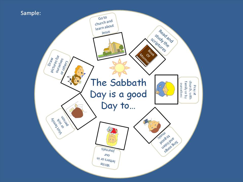 Primary a lesson âi can keep the sabbath day holyâ lessons and activities for everyone