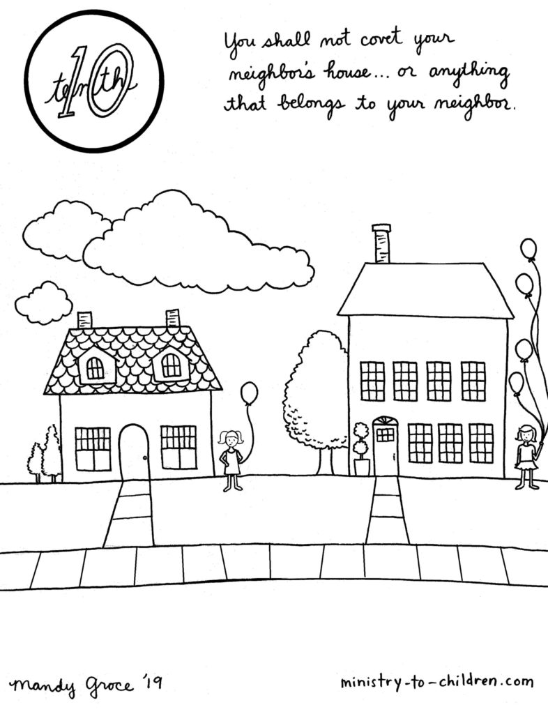 Th mandment coloring page you shall not covet